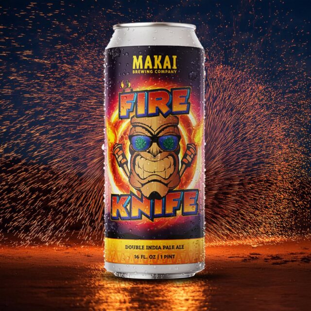 Fire Knife Double IPA coming in hot!🔥🔥 Another label collaboration with @makai_brewing_co.🍻 
#designlabel #beerlabeldesign #beerlabel #beerporn #design #graphicdesign #branding #art #graphicdesigner #designer #illustration #marketing #illustrator #creative #graphic #photoshop #brandidentity #typography #beerfacelift #makaibrewingcompany