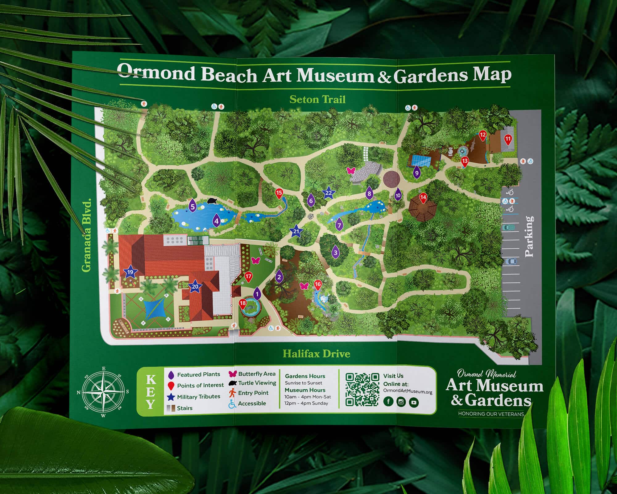 OMAM Garden Map Brochure Inside OMAM Garden Map Brochure Inside