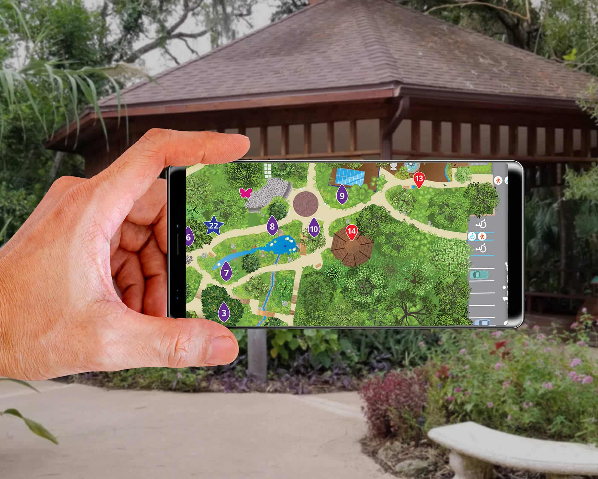 OMAM Garden Map Phone OMAM Garden Map Phone