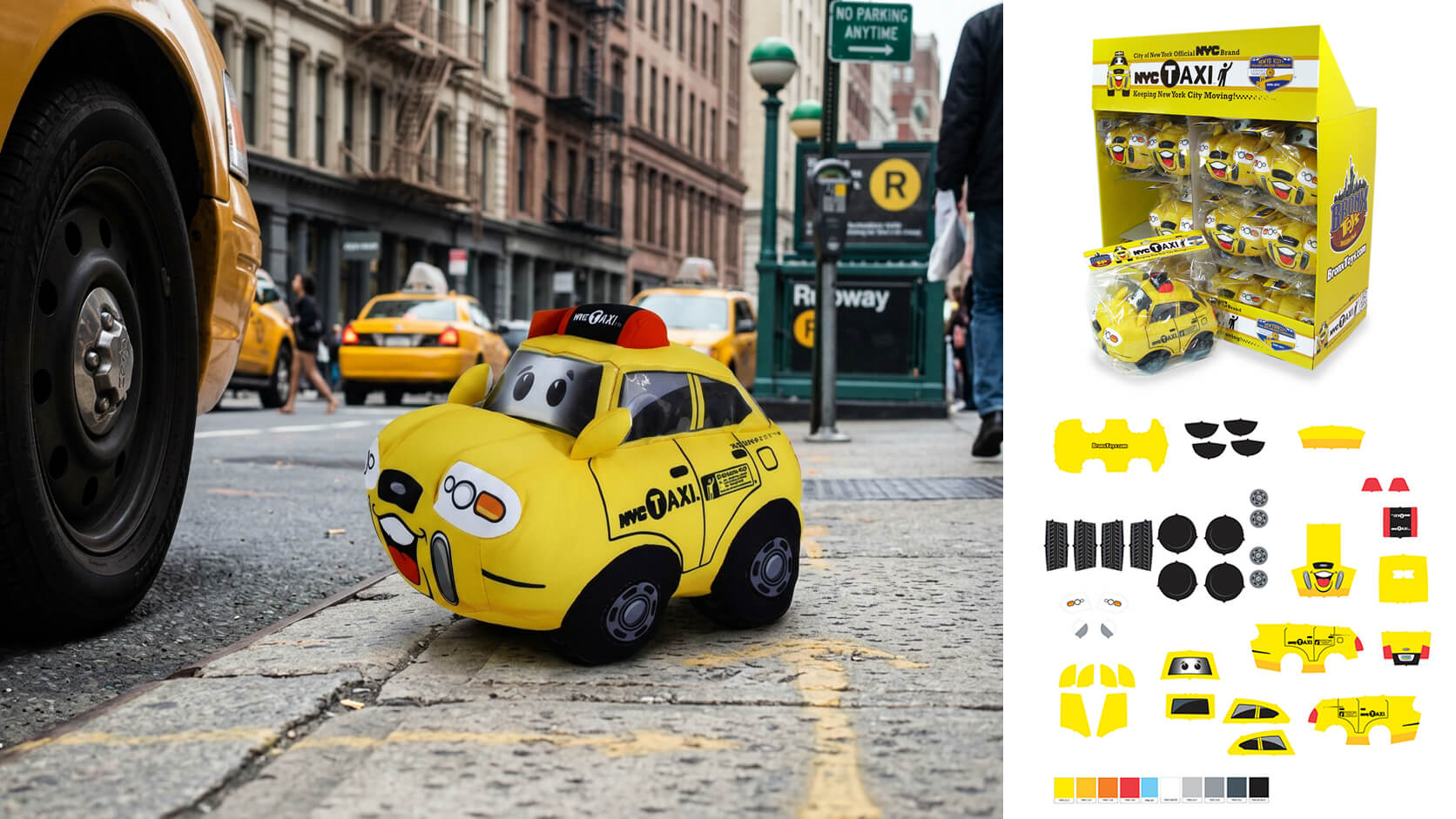 Bronx Toys Taxi Plush MS Design Plush Toy Design